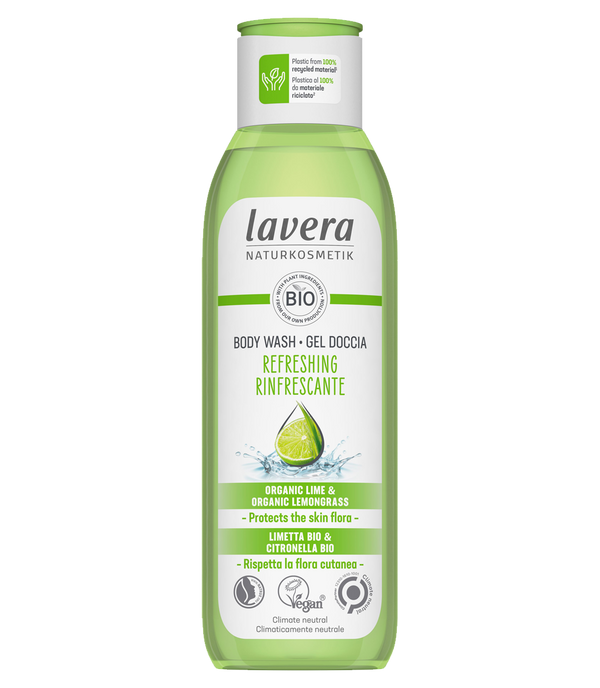 Lavera Refreshing Vegan Body Wash (Lime and Lemongrass) 250ml