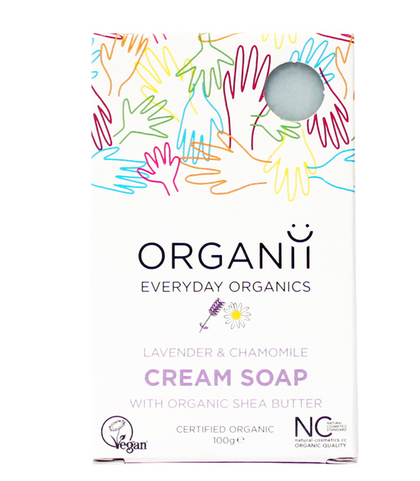 ORGANii Organic Lavender & Chamomile Cream Soap 100g
